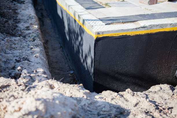 Residential Interior Drainage System installation at a Reva, VA home by SJ Waterproofing Pros